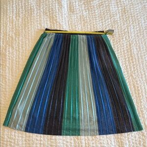 Maeve Anthropologie Multicolor Pleated A-Line Skirt - L - good condition
